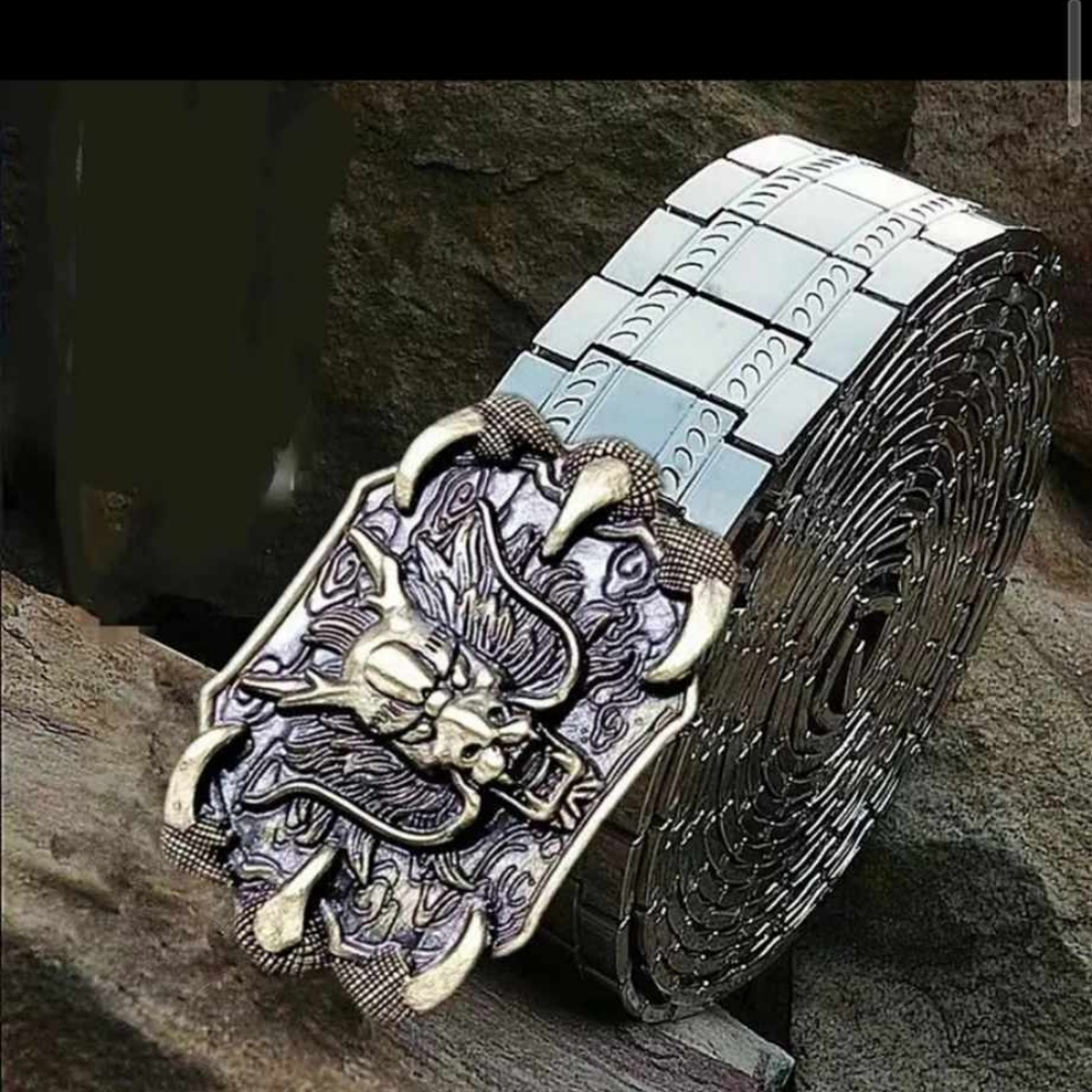 Punk men's stainless steal belt